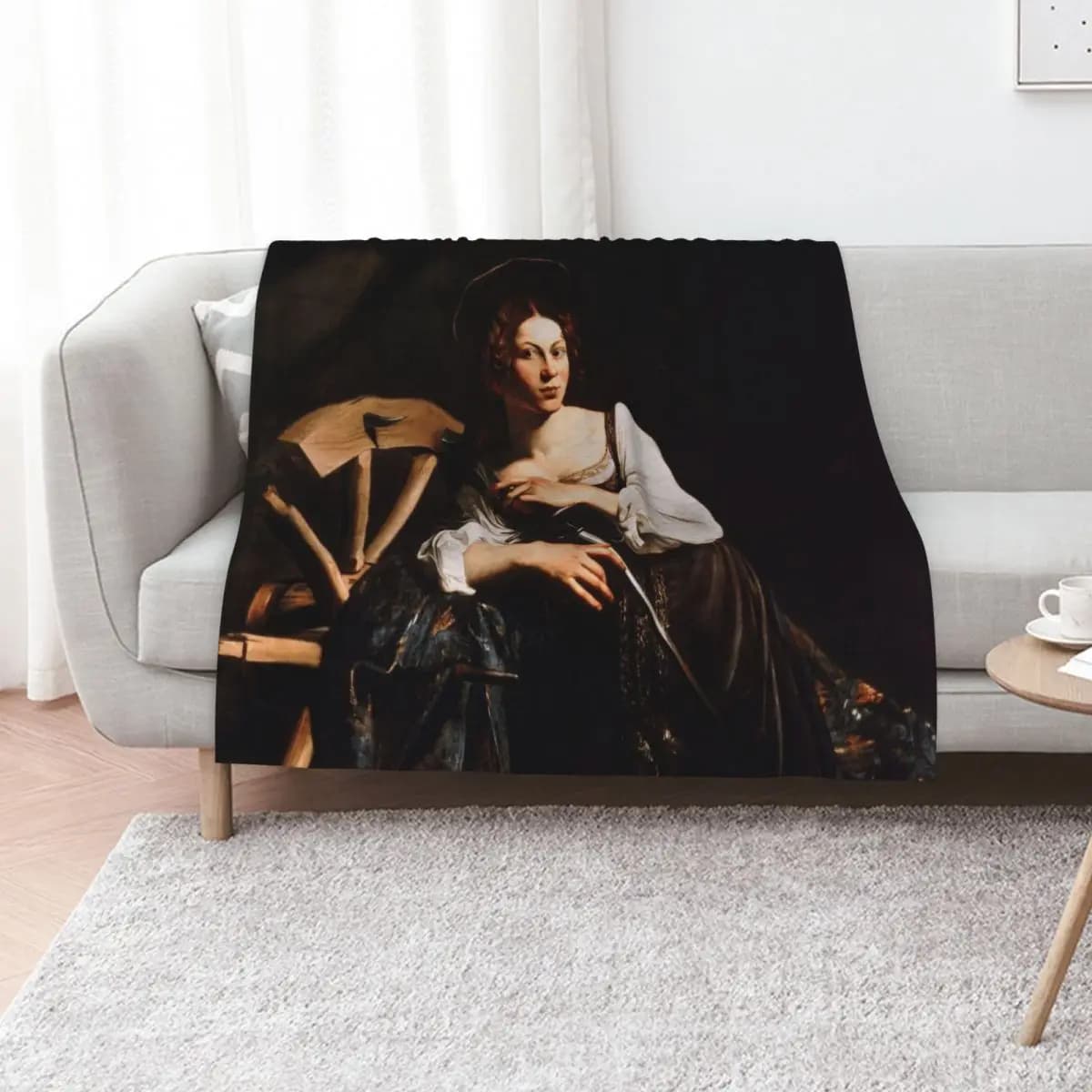 Caravaggio - Saint Catherine Throw Blanket Sleeping Bag anime Thermal for babies Sofas christmas gifts Blankets