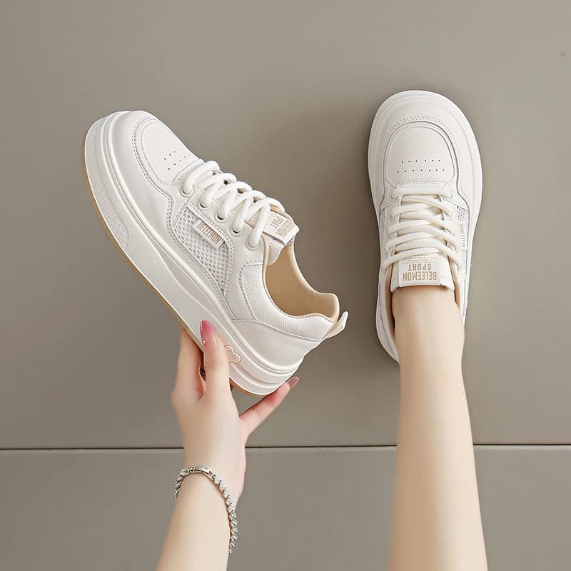 One Piece Forming Unisex Mesh Running Shoes Smooth Breathable Surface Casual Daily Outdoor Walking Shoes