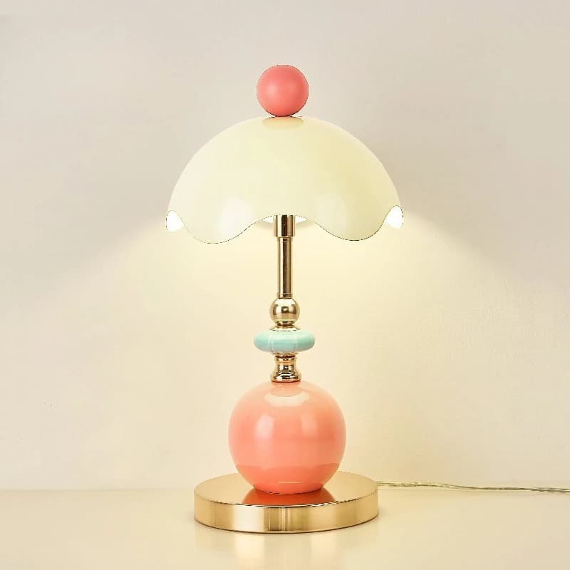 Lampada da Tavolo di Design Stile Guscio d'Uovo, per Camera da Letto, Comodino, Stanza dei Bambini, Soggiorno, Studio, Luce da Scrivania di Lusso Premium per un'Atmosfera Raffinata