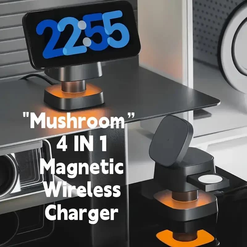 Magnetic wireless charger 3 in 1 for iPhone 17 15 14 13 12 Quick charging station for Apple Watch 10 9 8 7 6 5 Airpods 2 3 Pro