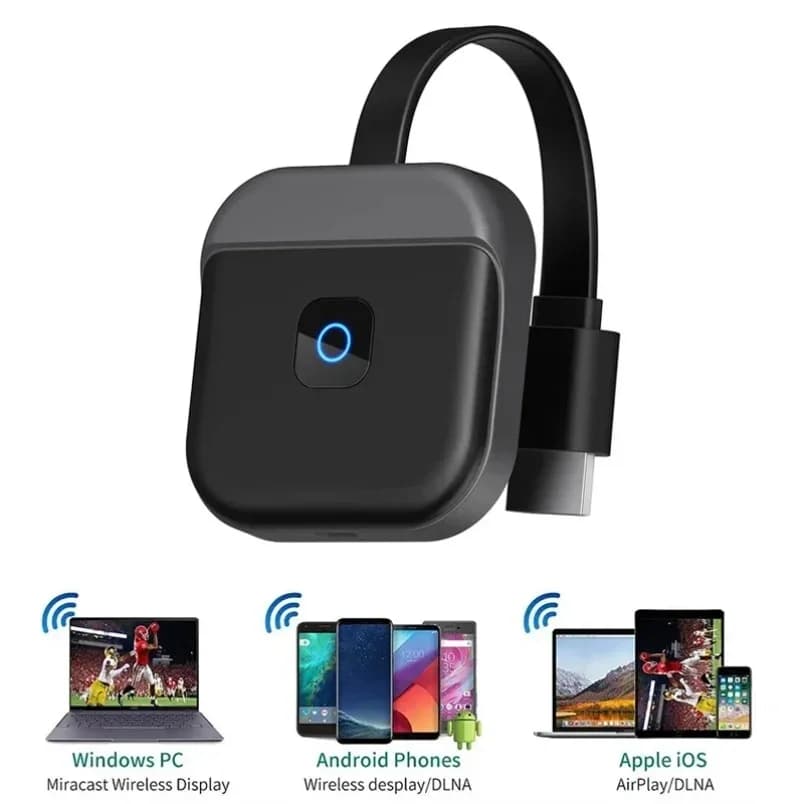 1080P Wireless WiFi Display Dongle HDMI-compatible Screen Mirroring Adapter 2.4G for iOS Android Mac Windows TV Projector Home