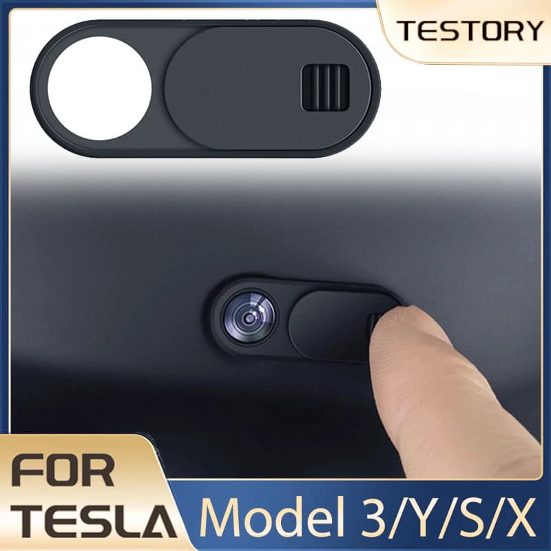 Privacy protection camera cover for Tesla Model 3/Y/S/X accessories for Central Console Webcam Slide Switch Blocker internal adhesive