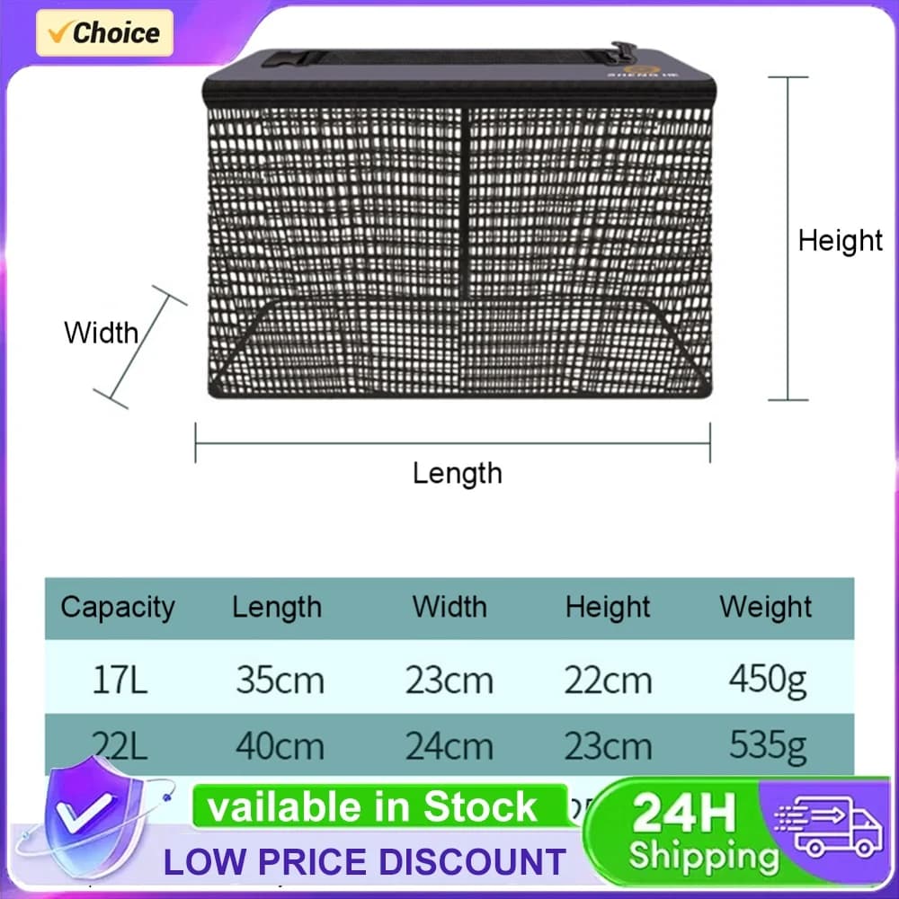 17L/22L/29L Live Fish Barreled Fishing Box Fishing Bait Storage Case Outdoor Fishing Tackle Gear Multifunction Bucket