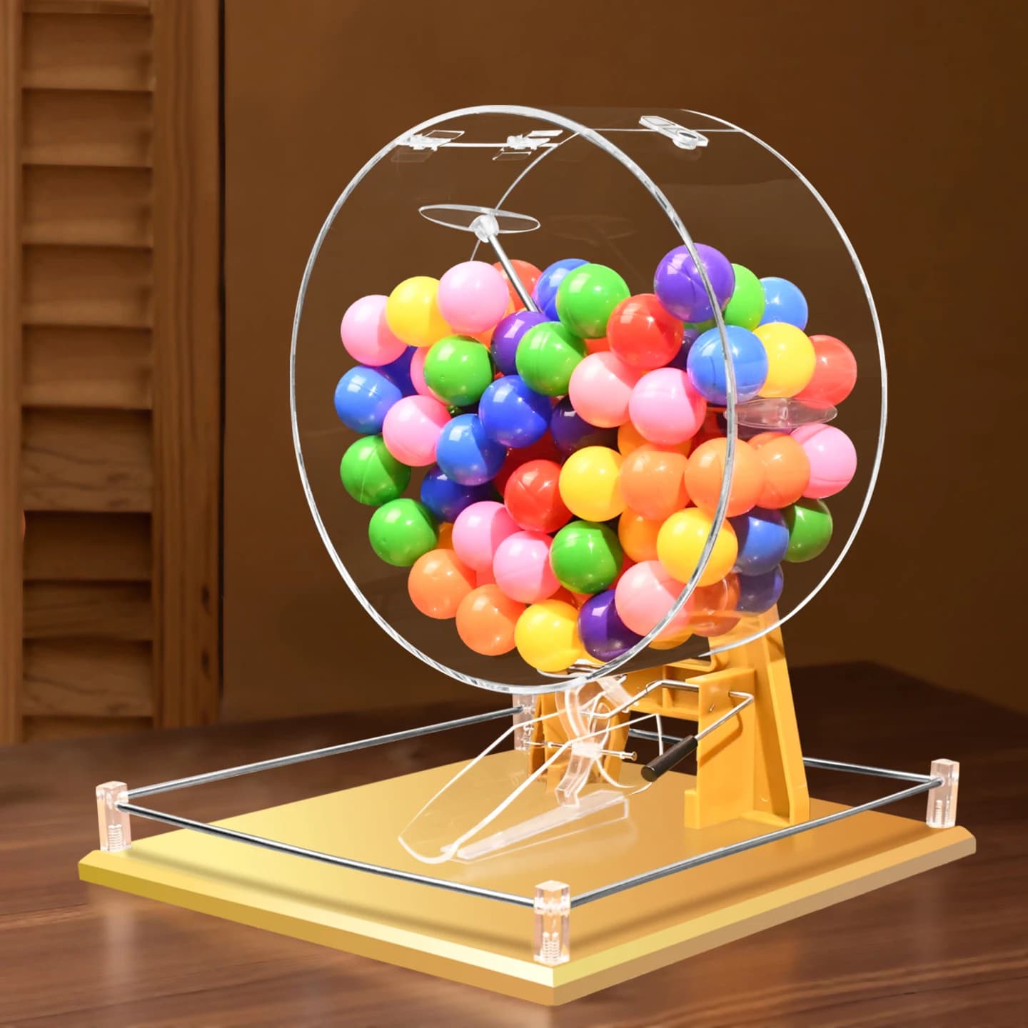 Manual lucky lottery machine lottery machine table tennis lottery fish pond number selection activity promotion two-color ball