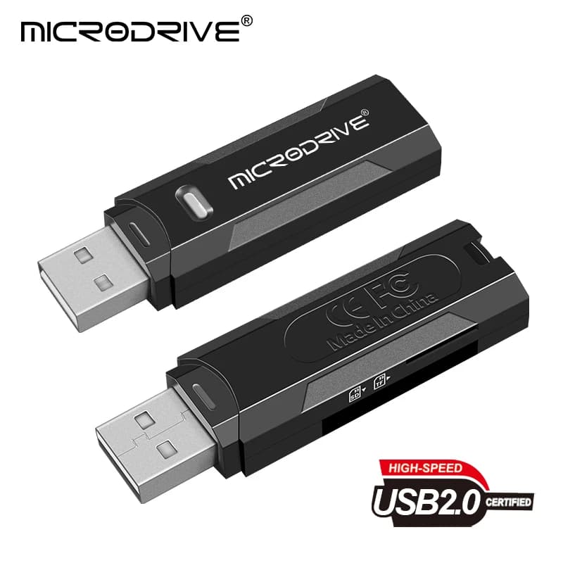 10 pz Mini Lettore di Schede Multi Ad Alta Velocità 2 in 1 Adattatore per Unità Flash di Memoria per Scheda Micro SD TF USB 2.0