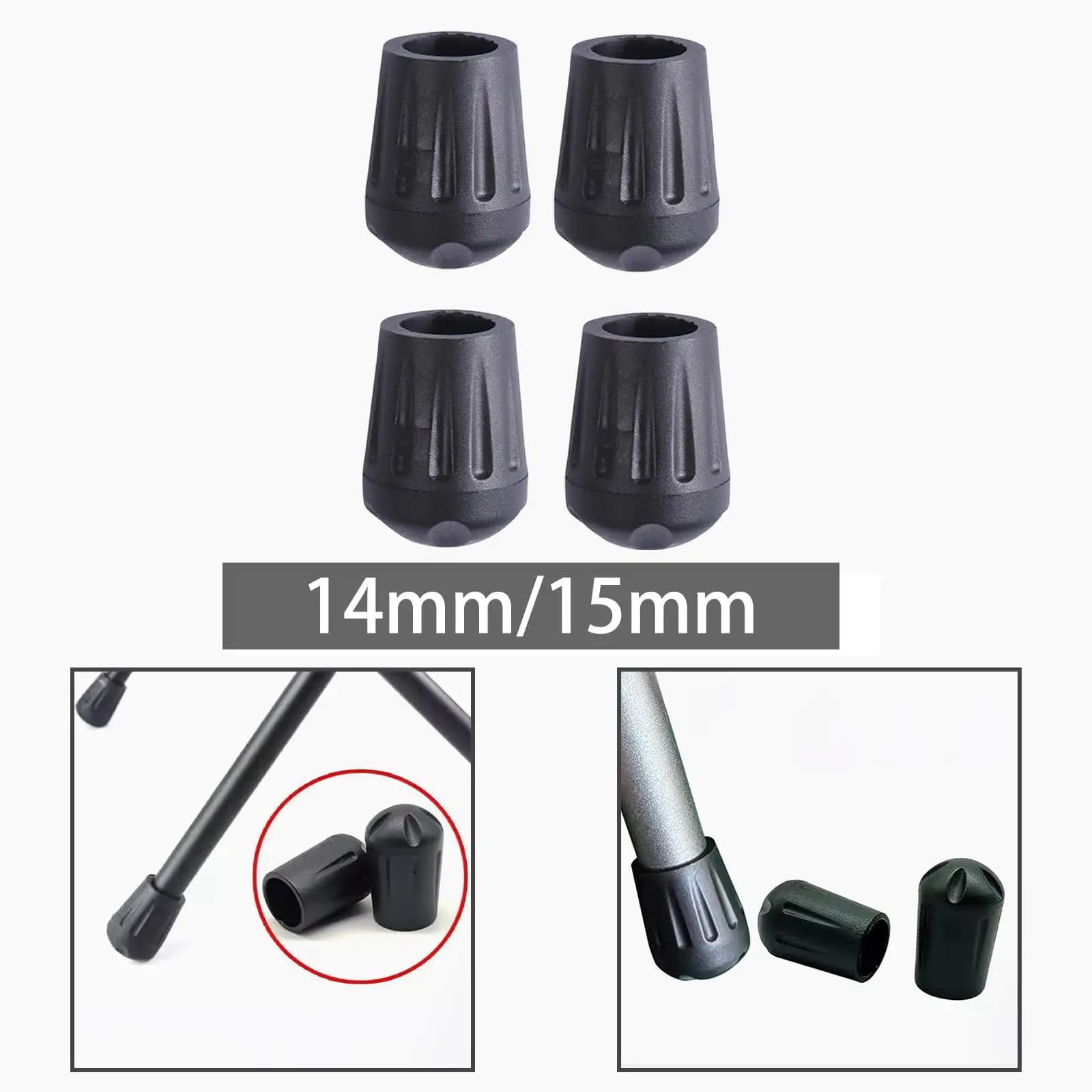 Coprigambe per Sedia da Campeggio, Tappo in Plastica per Gambe di Sedie, Ricambio per Mobili da Esterno, Protezione per Sedie Pieghevoli da Giardino e Spiaggia