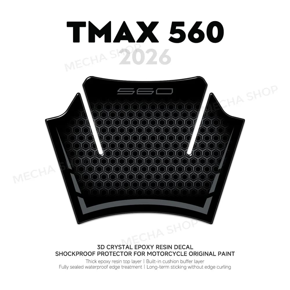 For TMax 560 TMAX560 2025 2026 Protection Accessories 3D Epoxy Resin Sticker Center Platform Decal Kit