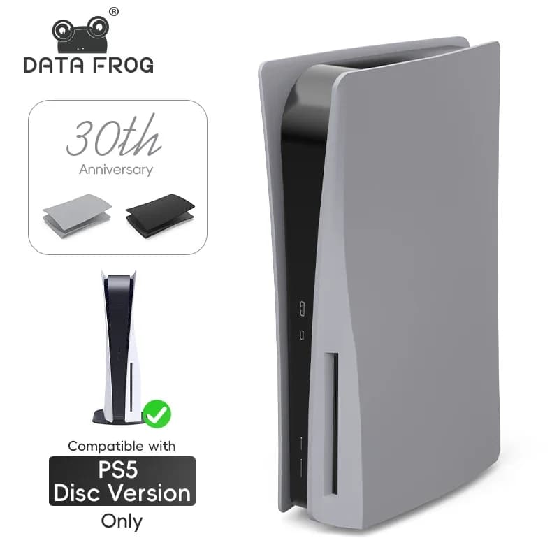 Cover Protettiva GRIGIA per il 30° Anniversario, Sostituzione della Faceplate per Console PS5 Edizione Disco e Digitale, Accessori