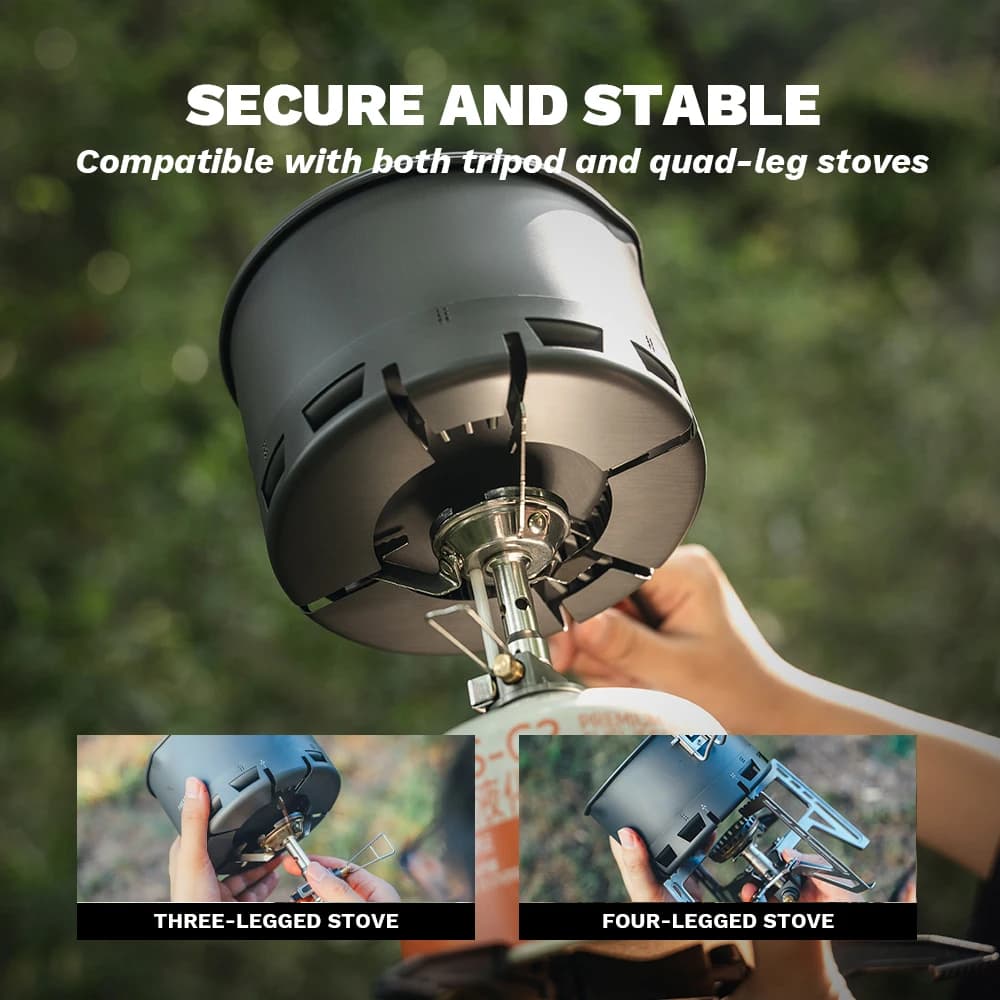Instant Noodle Pot Hiking Set, Integrated Storage Ultra-light Portable Outdoor Camping Stove, Camping Portable