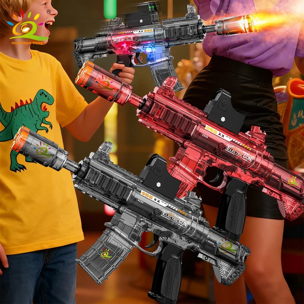 HUIQIBAO Fumo Elettrico Luce M416 Fucile Pistola Giocattolo Con Collegamento Della Luce Pistola Vacanza All'aperto Regali Di Natale per Ragazzi Adulti