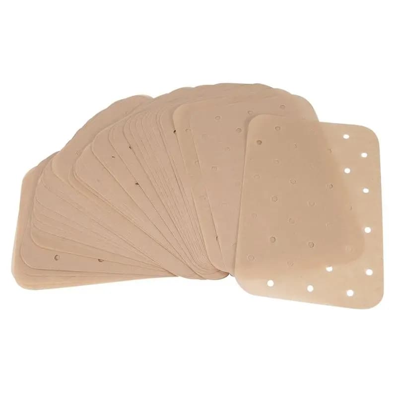New Shown-200 Piece Air Fryer Parchment Liners For Ninja Foodi XL 6 In 1 Air Fryer Liners Pre-Cut Baking Mat For Ninja DZ201 FG5