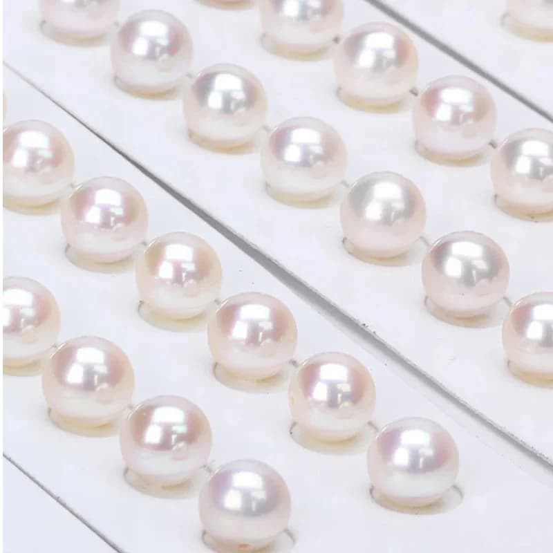 Wholesale Perlas Reales Naturales Freshwater 2A 3A 4A Small Size Round Pearl for Make Jewelry DIY Necklace Bracelet Earrings
