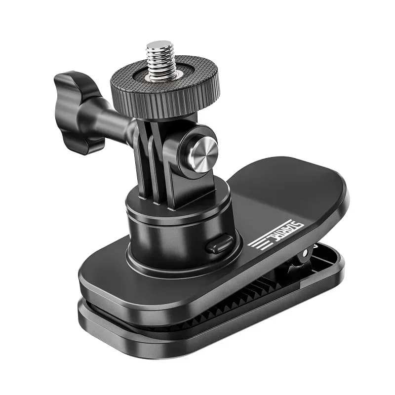 Clip Magnetica per Zaino per DJI Action 4 3 2/Pocket 2/Insta360 X3 X2/Accessori per Fotocamera Gopro 360 ° Supporto a Morsetto Rotante