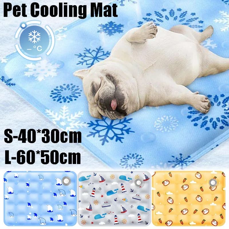 Tappetino Refrigerante Estivo per Cani e Gatti, Coperta Ghiacciata Resistente per Divano, Cuccia Fredda Riutilizzabile per Animali Domestici di Piccola e Grande Taglia, Anti-Caldo