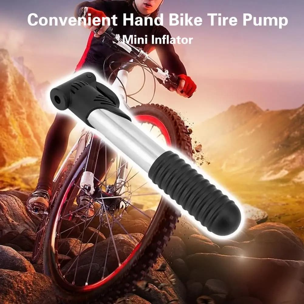 Sturdy Bicycle Pump Aluminum Mini Inflator High-strength Flexible Hose Mini Bike Air Pump Inflatable