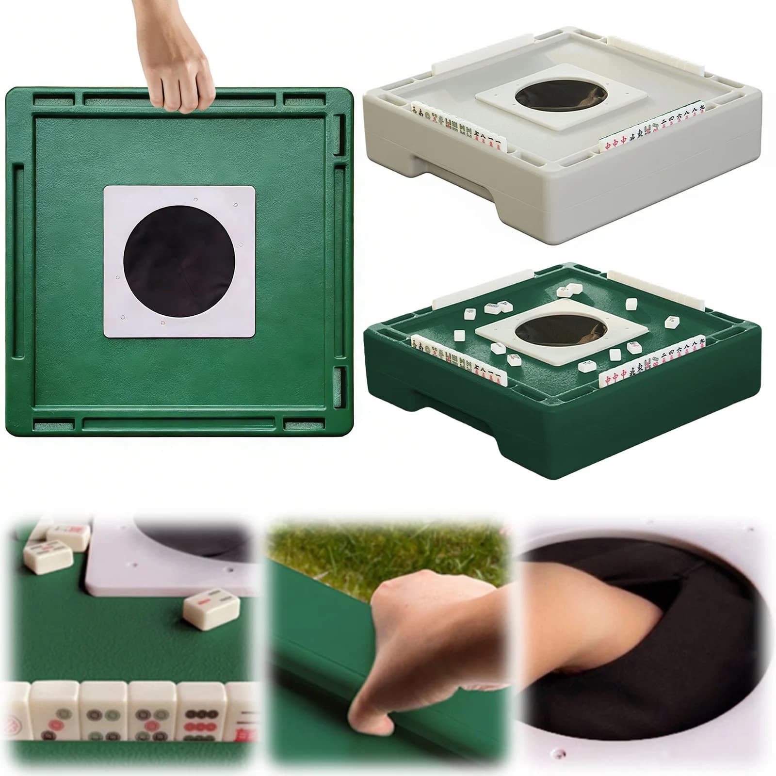 Set Mahjong Portatile con 144 Tessere e Custodia da Viaggio, Mini Set da Gioco per Viaggi e Riunioni Familiari