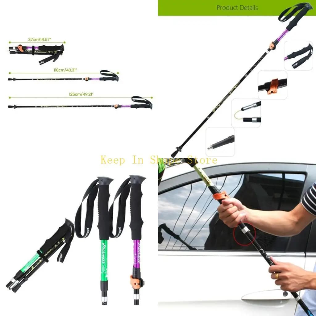 Trekking poles u1jc foldable hiking poles for walks to walk for excursions for rods