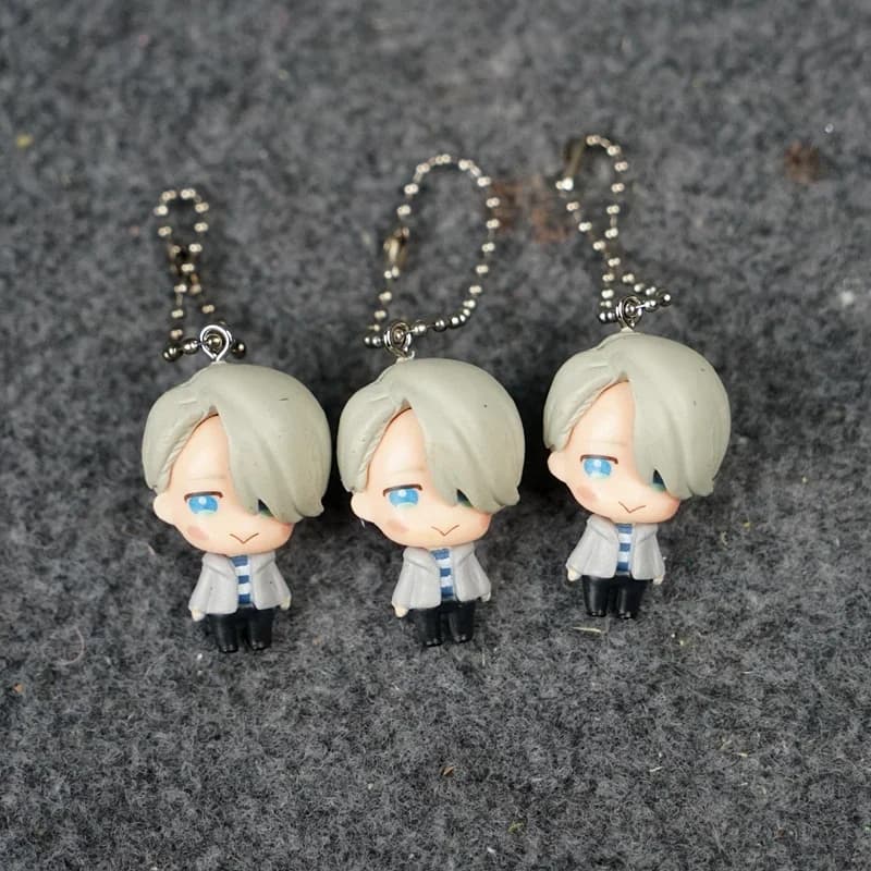 Anime YURI on ICE Doll Pendenti Portachiavi Borsa Simpatico cartone animato Figura Victor Nikiforov Capsule Toy Regali