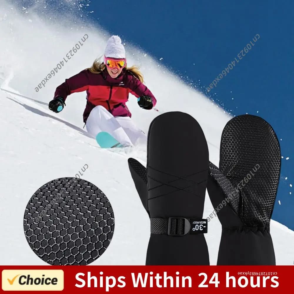 Guanti da Sci Impermeabili, Guanti Invernali Antivento, Guanti da Ciclismo, Guanti da Snowboard, Guanti per Climi Freddi per Uomini e Donne