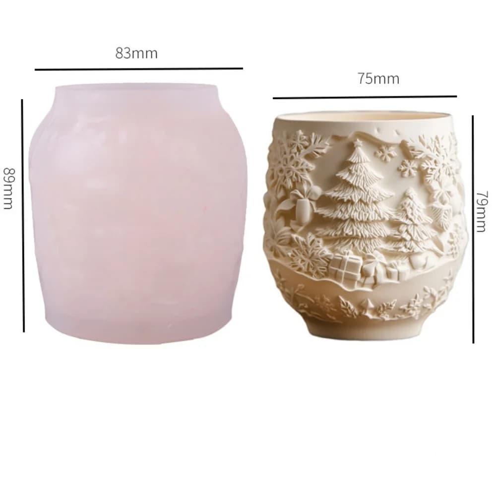 Stivali di Natale Stampo in silicone Vaso Stampo in resina Gesso Portacandele in cemento Stampi Pianta grassa Vaso di fiori Stampo Decorazioni per la casa