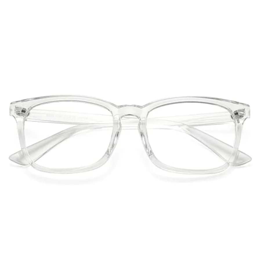 COON Clear Glasses Women Men Square Frame Fake Non-prescrt Eyeglasses