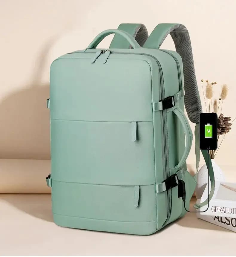 Zaino per Laptop da 15,6 Pollici per Uomo, per Viaggi e Bagaglio a Mano, Zaino Universitario per Aereo e Wizzair, Zaino Universitario 46x32x10