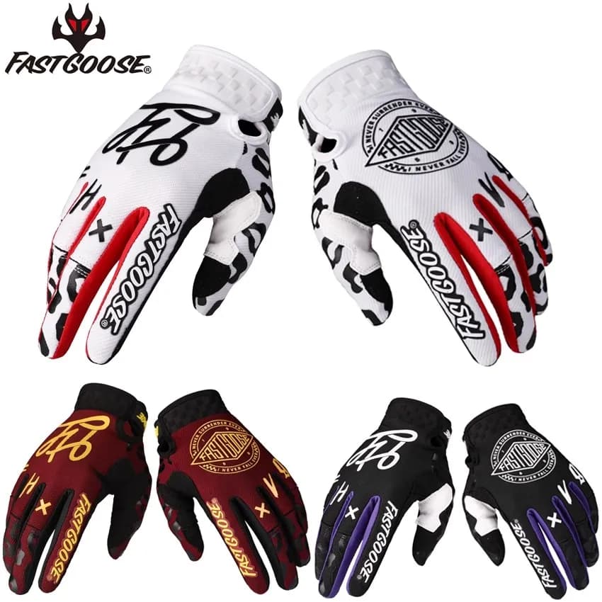 Guanti da Moto Traspiranti FASTGOOSE, Guanti Protettivi per Motocross, Bici da Corsa, Sport all'Aperto, Ciclismo e Moto da Strada per Uomo