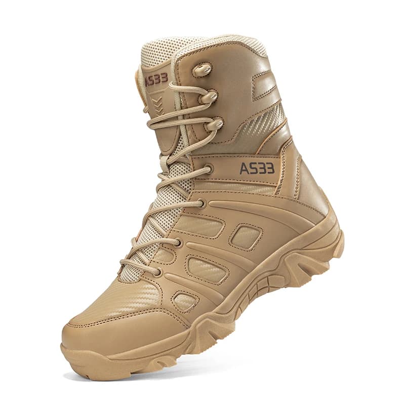 Masculine Men's Boots High Top Waterproof Non-slip Desert Combat Boots Outdoor Hiking Trekking Shoes Motorcycle Ankle Boots
