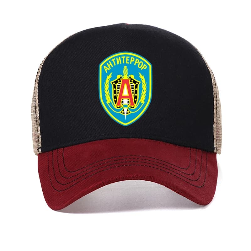 Cappellino da baseball militare Spetsnaz Ukraine Special Forces Alpha Group, cappello estivo alla moda in rete traspirante per esterni