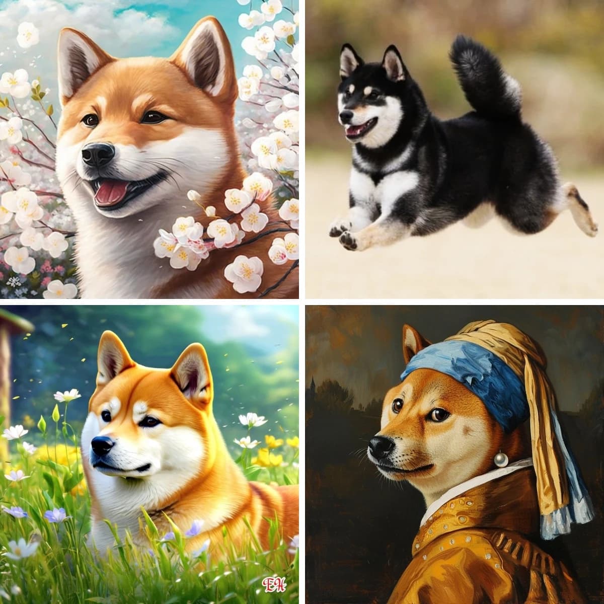 DIY Diamond Painting Shiba Inu Japanese Style Dog Portrait Picture Diamond Mosaic Cross Stitch Art DIY Gift Decoration Painting