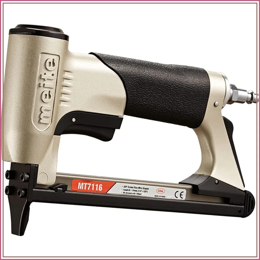 22 Gauge Pneumatic Staple Gun, 3/8-Inch Crown, 1/4 to 5/8-Inch Length, Air Upholstery Stapler