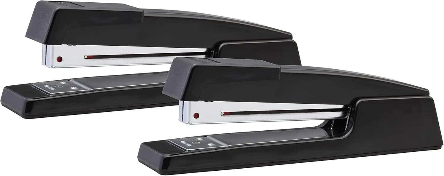 Cucitrice Executive Full Strip - Capacità 20 Fogli, Interamente in Metallo, Doppia Cucitura, Confezione da 2