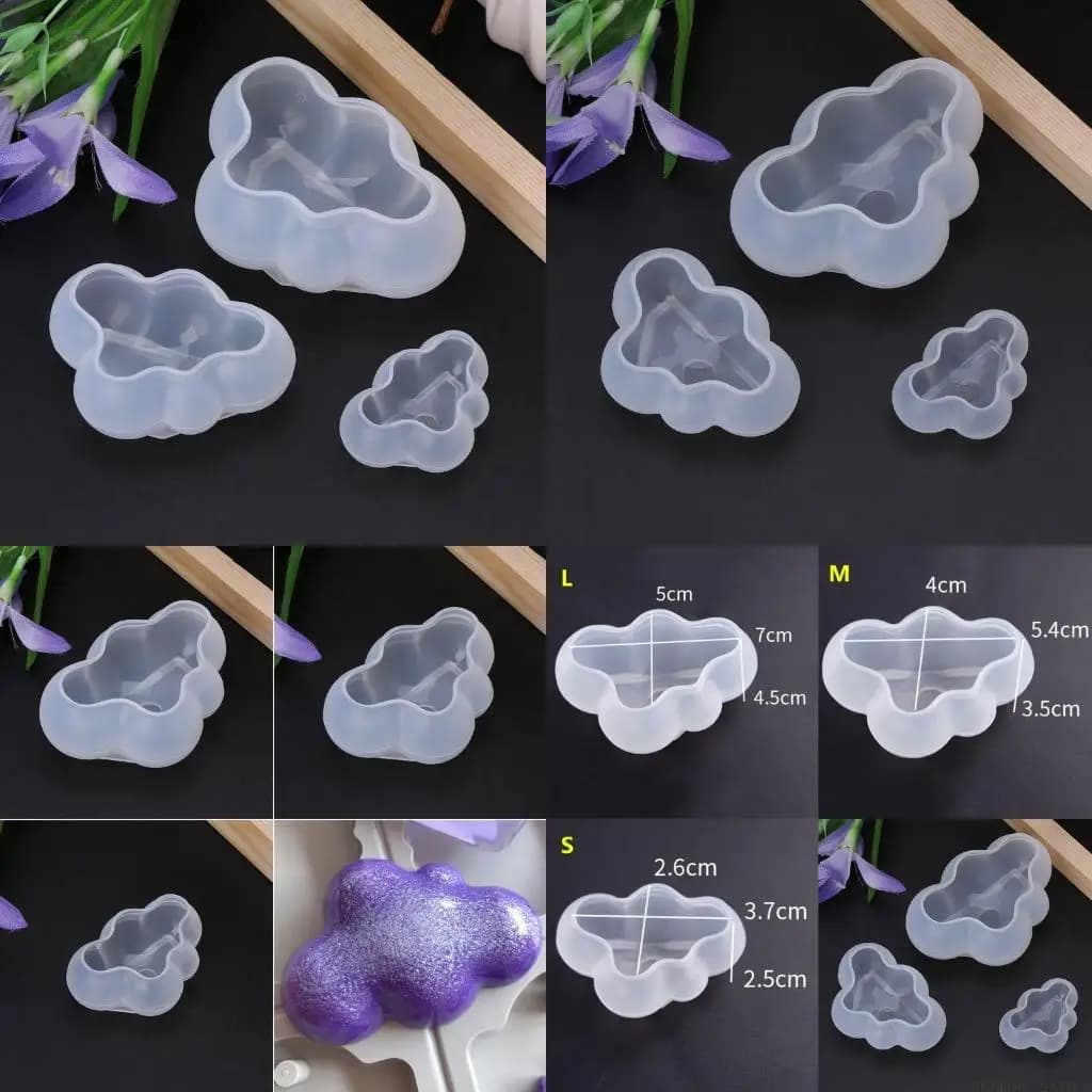 31BF Carino 3D Nuvola Resina epossidica Artigianato Gioielli fai da te Decorazione torte Stampo in silicone Paesaggio