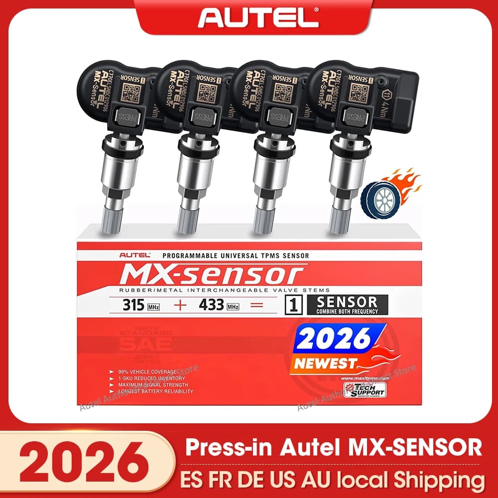 Autel MX Sensors 2in1 Press-in Sensor 315MHz + 433MHz Frequencies Tire Replacement TPMS Sensor Work with TS501 TS508WF ITS600E