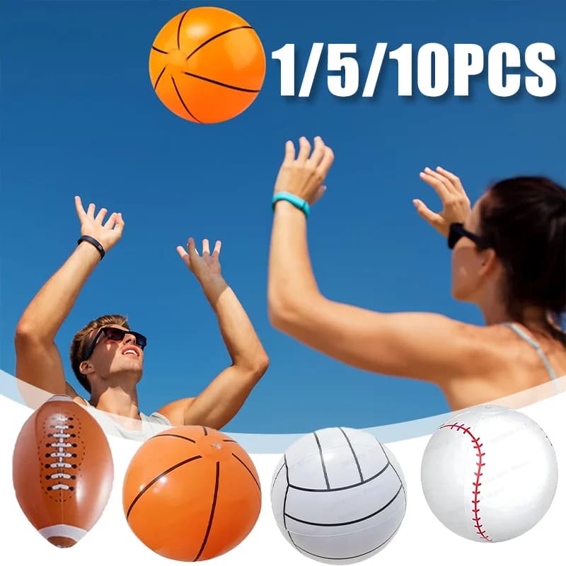 Multisport Inflatable Beach Ball for Football Baseball Rugby Basket Pool Beach Volley Open and Water Games