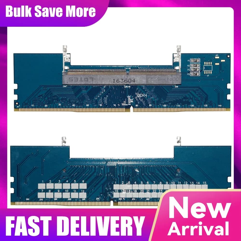 1-5PCS DR3 DDR4 Laptop To Desktop Memory Adapter Card SO-DIMM To PC DIMM Card Connector Card Memory Stick RAM Connector Adapter