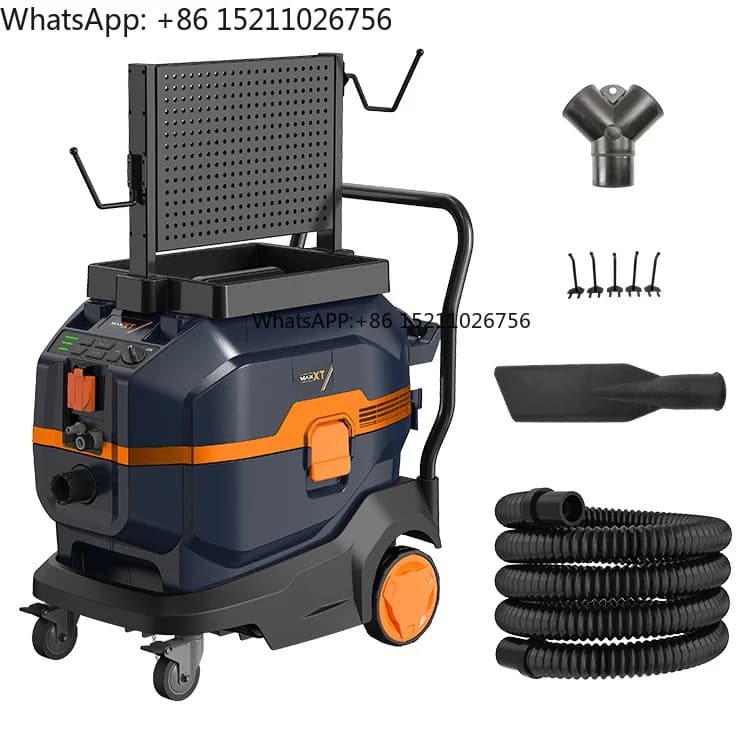 Commercial Electric 3800W 43L Dust Extractors Wet Dry Vacuum Cleaner With Auto Filter Clean System Sander Shelft