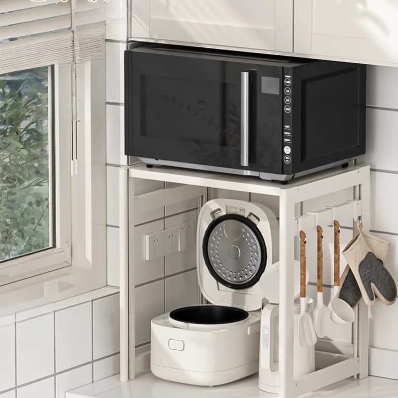 Kitchen Microwave Oven Shelves Steam Oven Rice Cooker Air Fryer Countertops Household Multi-layer Storage Shelves