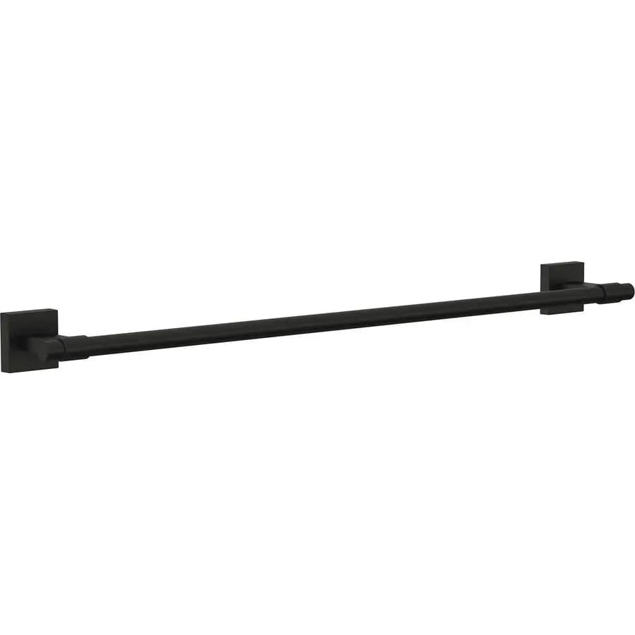 Maxted 1Pack 24 Portasciugamani da Bagno, Portasciugamani Nero Opaco da Parete, Asta Portasciugamani da Parete, Accessorio Bagno Montato a Muro