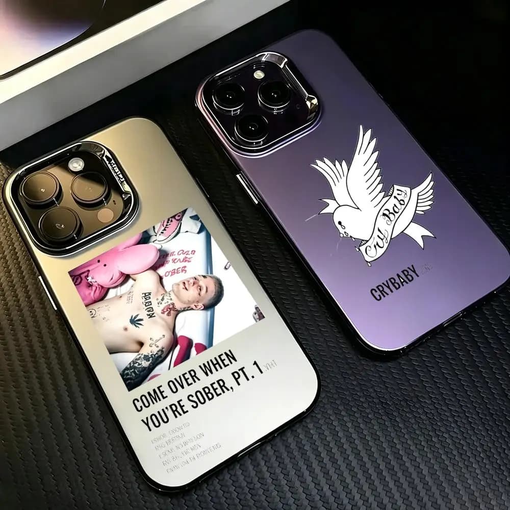 Phone Case Colorful Silver Phone Case for iPhone 17/16/15/14/Pro Max, Universal Multiple Models L-Lil Peep HellboyS