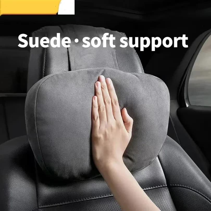 Automatic memory cotton protective pad for car seat headrests, suitable for head support of gaming chairs