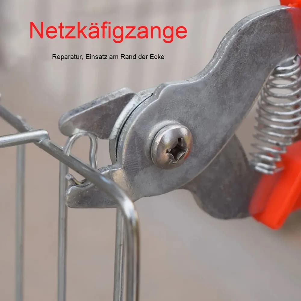 Gabbia per animali Strumento per pinze per anelli di maiale 600 pezzi M Clip Graffette Gabbia per polli Rete per recinzione metallica Morsetto per gabbia per pollame Strumento di installazione