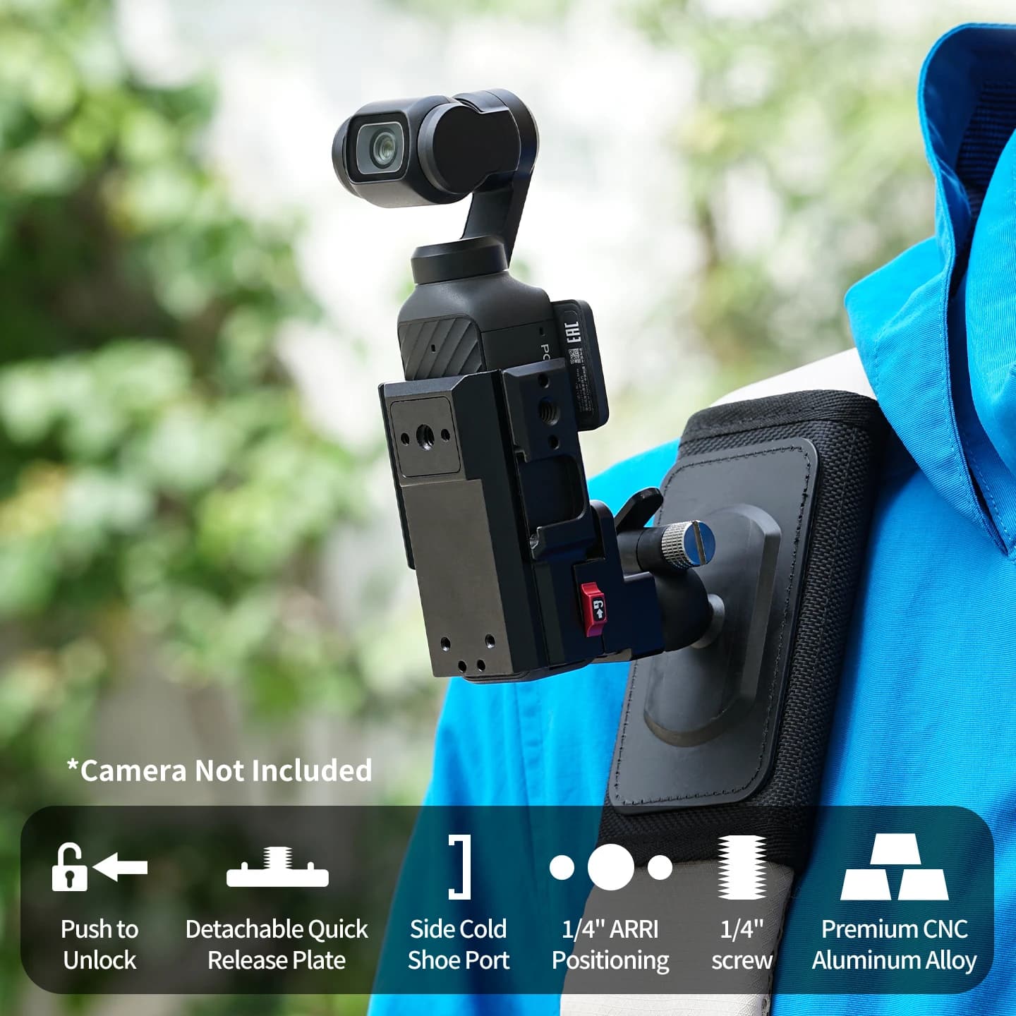 Multi Function Expansion Frame Cage Quick Release Strap Backpack Straps Belt Clip for DJI Osmo Pocket 3 4 Camera Gimbal Bracket