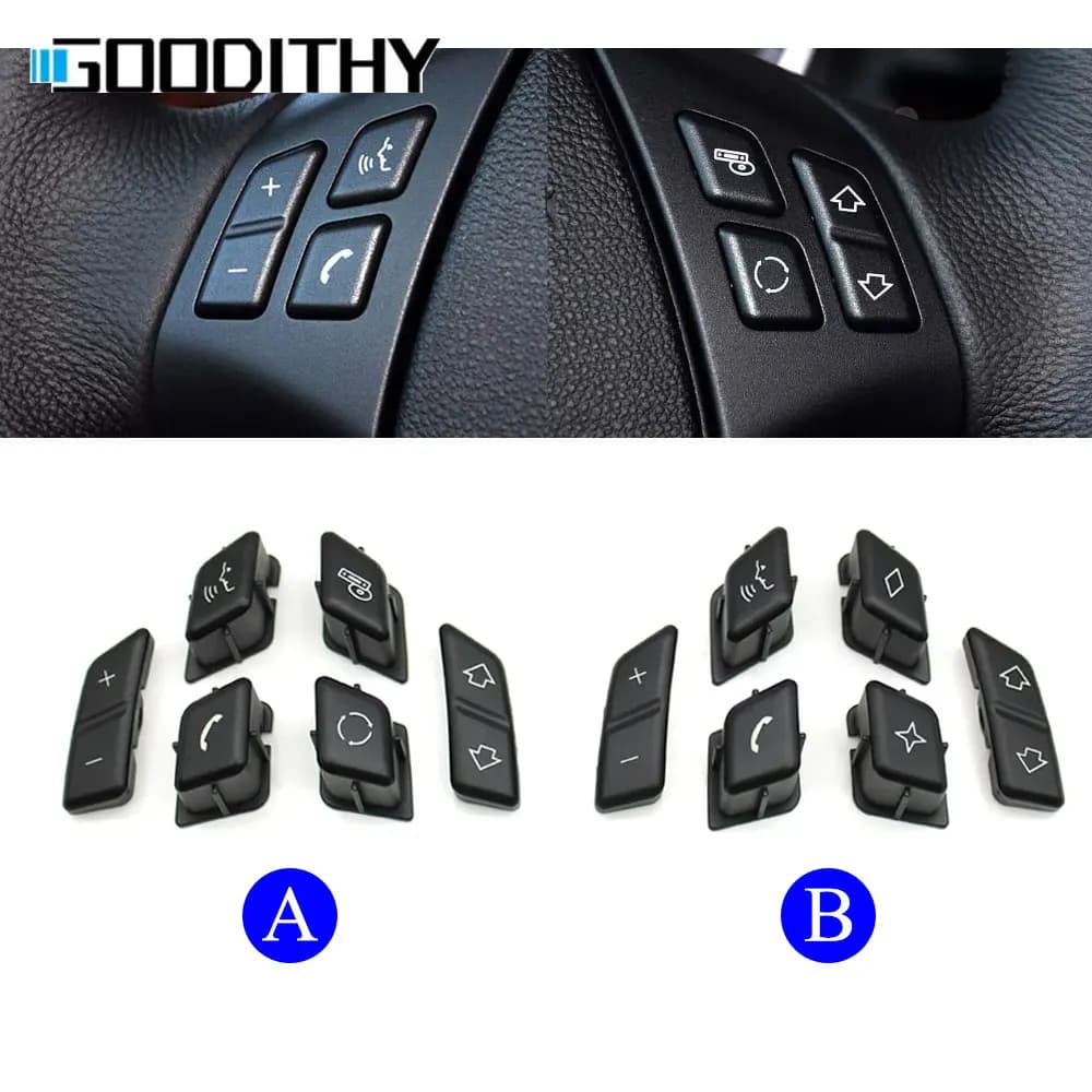 Set copri chiave interruttore di controllo pulsante volante multifunzione per BMW serie 3 X1 E90 E91 E92 E93 E84 61316959893 61316959894