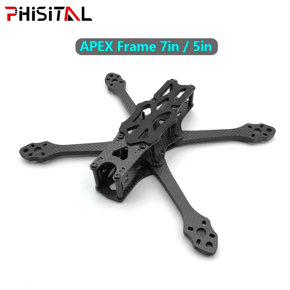 7 inch/6 inch/5 inch carbon fiber APEX frame kit for 19/22 mm | analog VTX | Freestyle racing drone