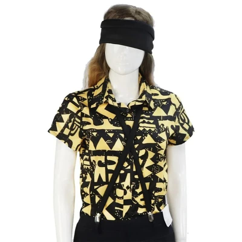 Eleven Straps for Yellow Shirts Cosplay Film Strange EL Halloween Cosplay for Women Dress up Carnival Dresses Cosplay
