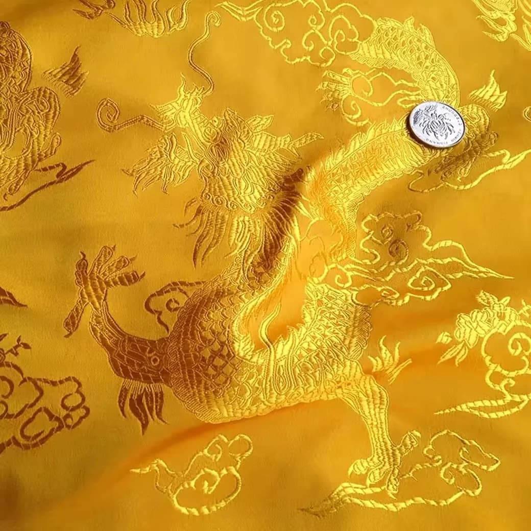 High-Quality Silk Fabric Chinese Style Traditional Retro DIY Fabric for Crafts And Projects