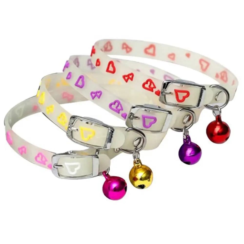 Soft Easy Wear For Puppy Kitten Neck Ring Glow at Night Pet Glowing Collar Pet Supplies Cat Luminous Collar Dog Accessories