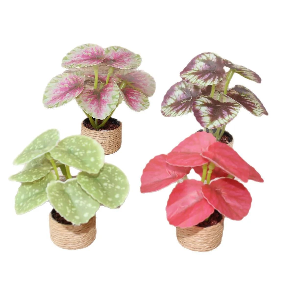 Mini creative artificial jam small flower pot plant model miniature toys landscape doll house decorations DIY accessories for dolls