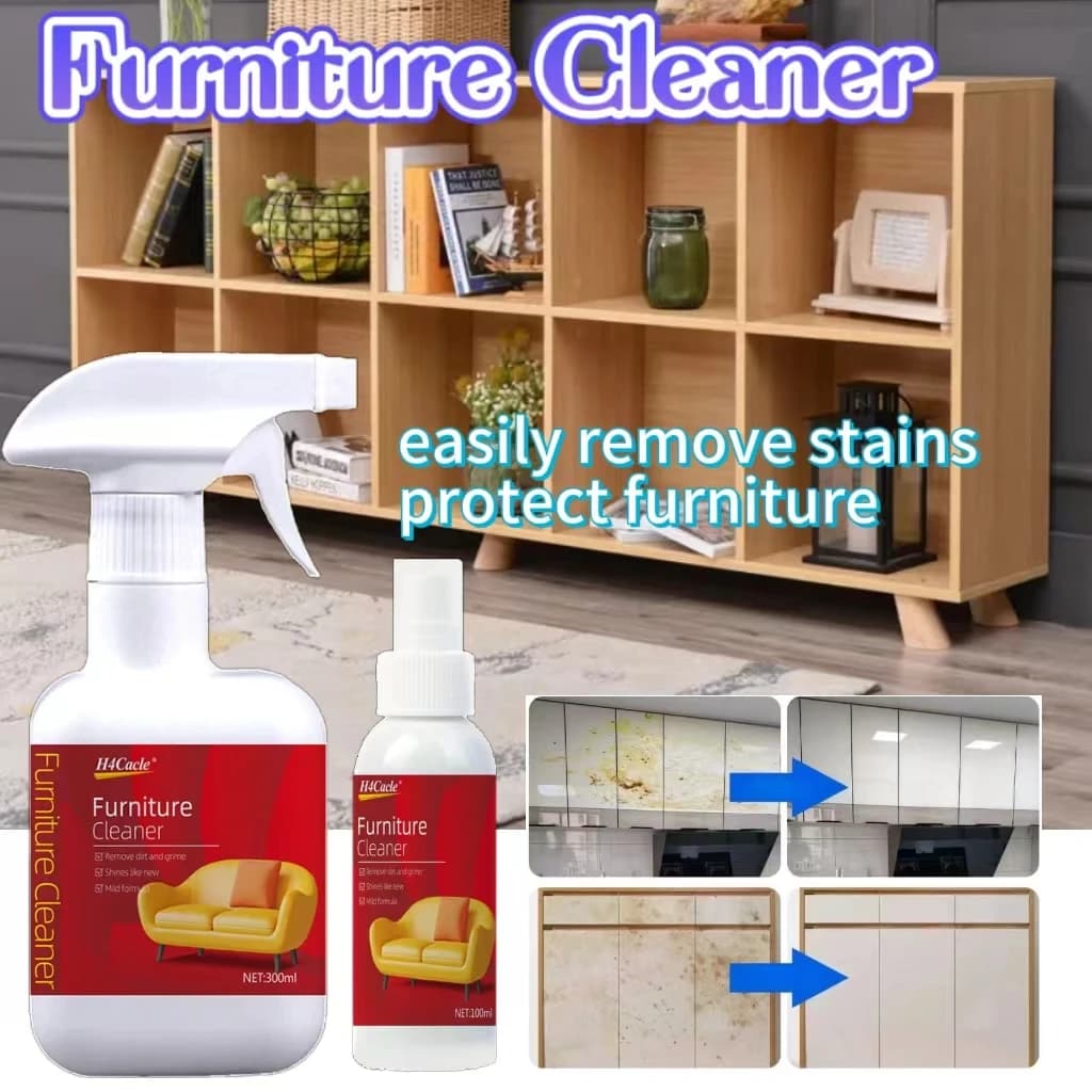 Detergente per mobili Decontaminazione e ingiallimento Detergente domestico multifunzionale Spray Guardaroba Scarpiera Tavolo Pavimento Pelle